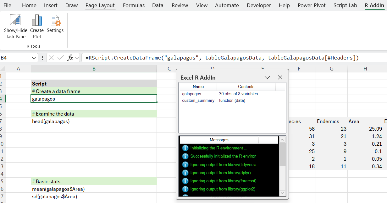 Create Data Frame