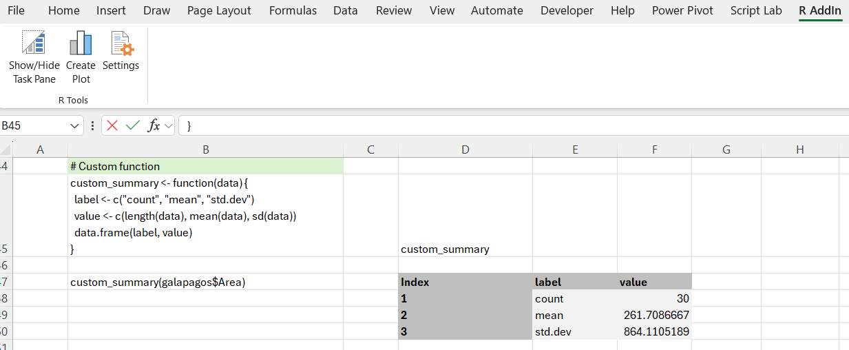 Custom Function