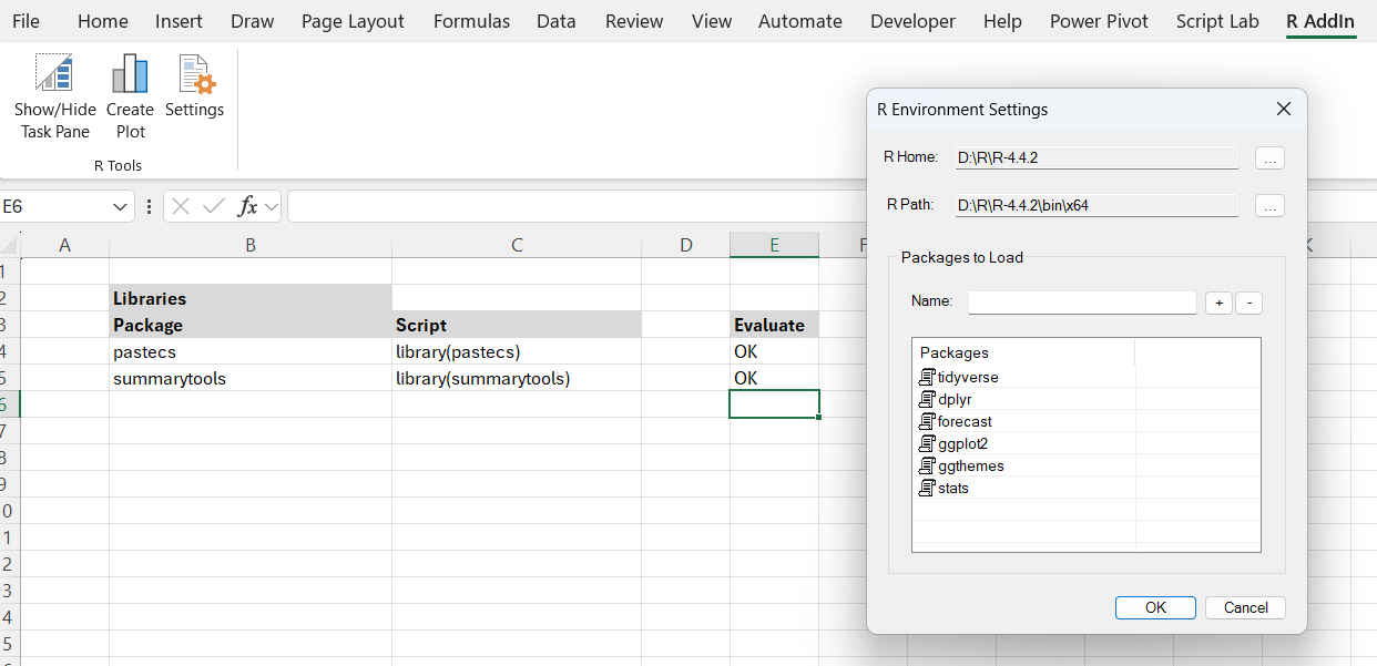 R Environment Settings